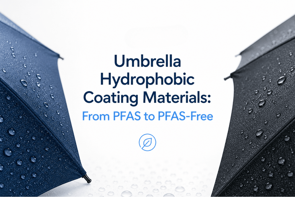 Umbrella Hydrophobic Coating Materials: From PFAS to PFAS-Free