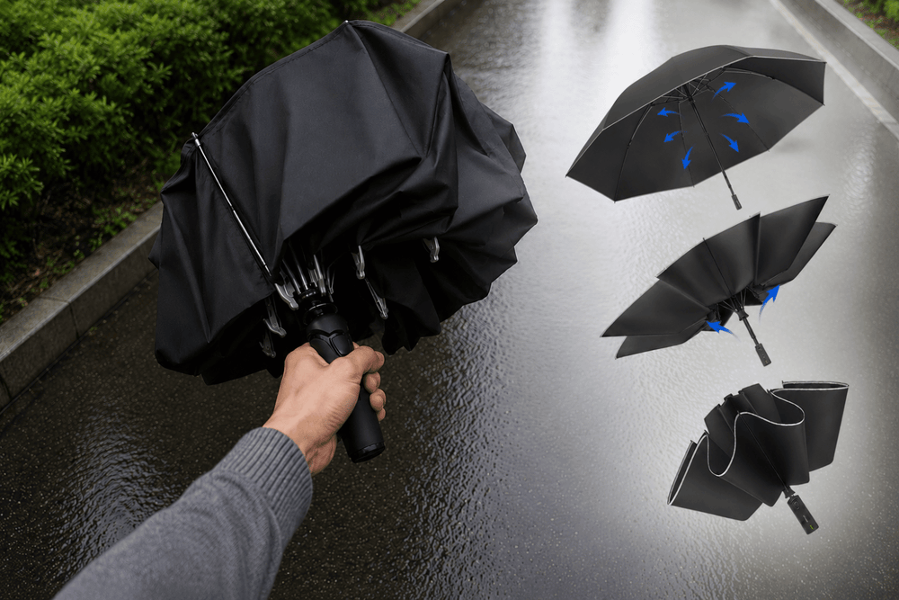 Reverse Folding Umbrellas Explained: Why This Design Keeps You Drier