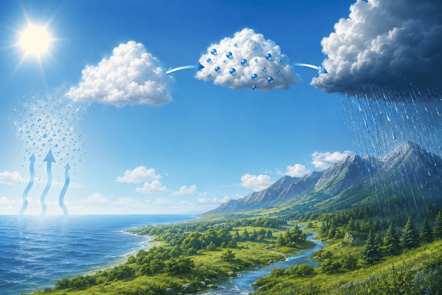 The Water Cycle for Kids: From Ocean to Cloud to Rain