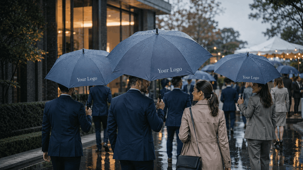 Umbrellas as Corporate Gifts: Why Branded Umbrellas Work for Events, Clients and Teams
